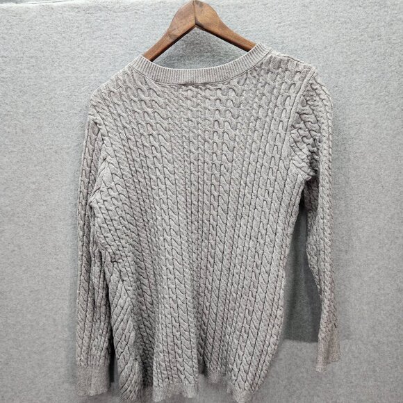 Cable Knit Sweater Womens XL Evolution By Cyrus Gray - Picture 4 of 5